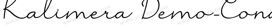 Kalimera Demo-Condensed字体转换